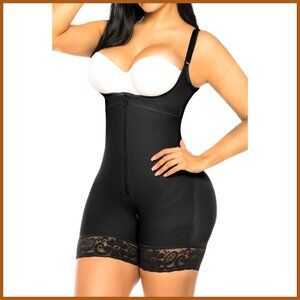 Cotton Shapewear Bodysuit with Tummy Control and Butt Lifter